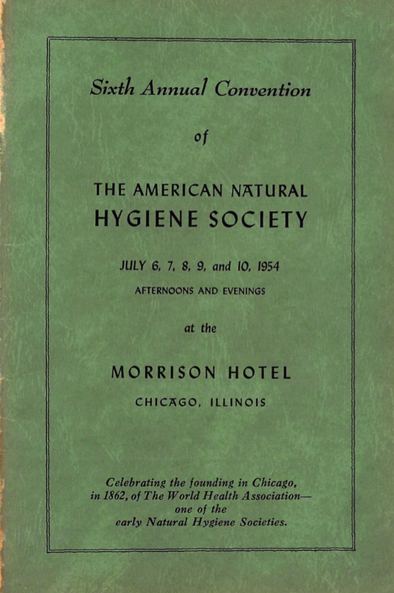 Conference Program. Chicago, 1954